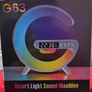 G63 Smart Light Sound Machine bluetooth Alarm Clock Wireless Charging